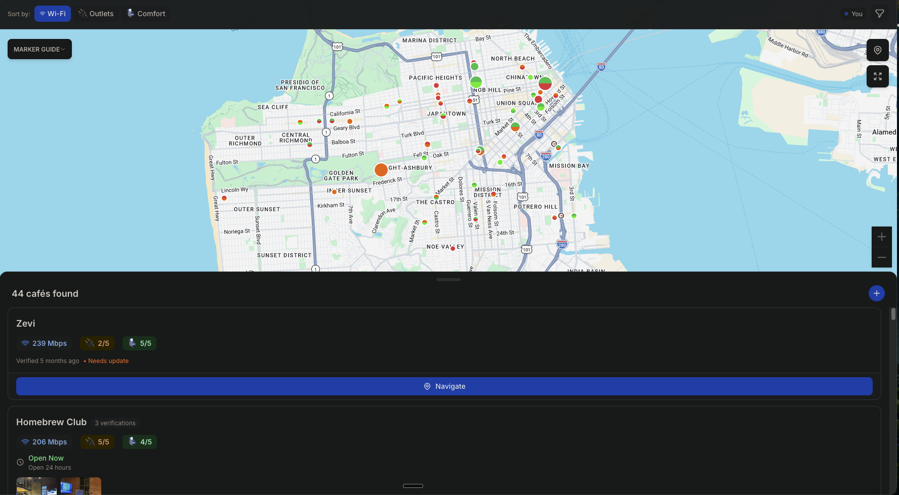 WorkableCafes preview